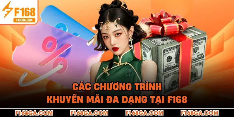 Các chương trình khuyến mãi đa dạng tại F168