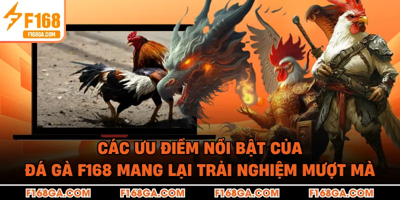 Các ưu điểm nổi bật của đá gà F168 mang lại trải nghiệm mượt mà
