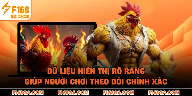 Dữ liệu hiển thị rõ ràng giúp người chơi theo dõi chính xác
