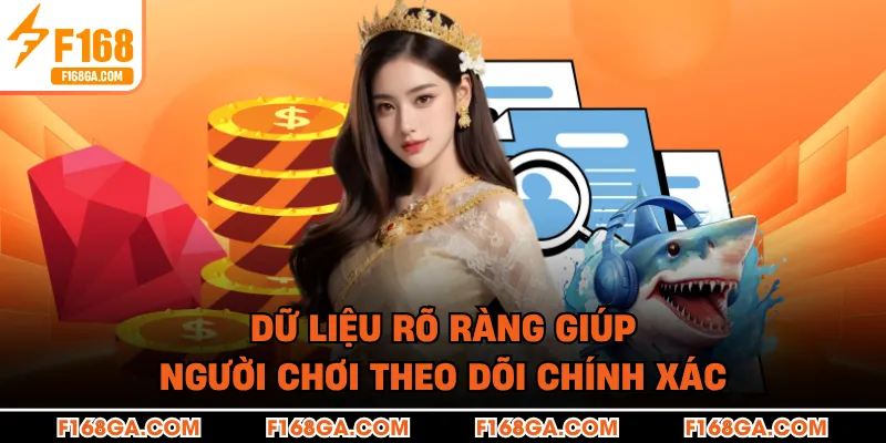 Dữ liệu rõ ràng giúp người chơi theo dõi chính xác